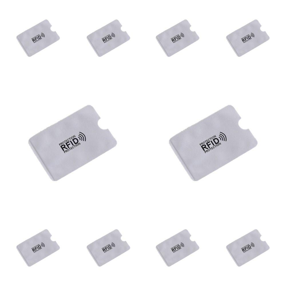 10 шт. алюминиевая фольга NFC блокирующий чехол считыватель замок ID карта коробка анти RFID держатель карты на открытом воздухе