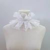 Summer Fairy Lace Snow Yarn With Versatile False Collar, Stage Sweet Retro Ruff Decorative Collar