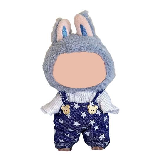 Doll Clothes Set for 17cm Labu-bu Luxury Chic Style Outfit Unique Doll Clothing Set Fashionable Doll Accessories for Collectors