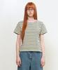 GENERALIDEA Color Block Stripe Short Sleeve T-Shirt [Ecru] / Gf2Lts522