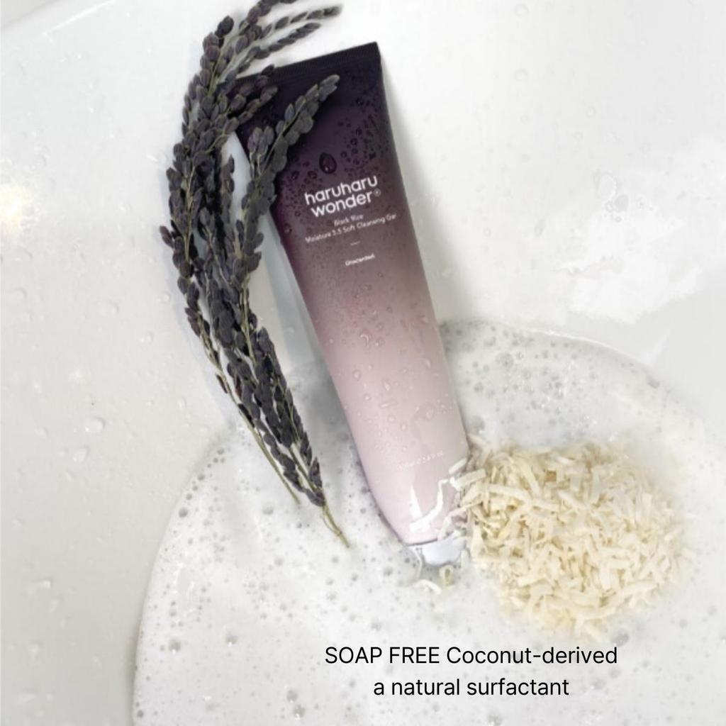 HARUHARU WONDER Увлажняющий мягкий очищающий гель с черным рисом 5.5 100 мл