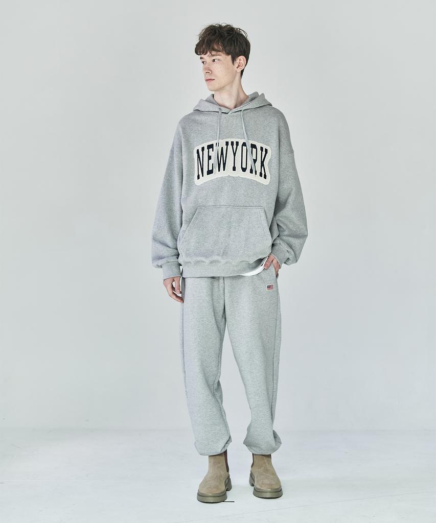 PAPERBOY [Set] Chain New York Sweatshirt Setup - Melange