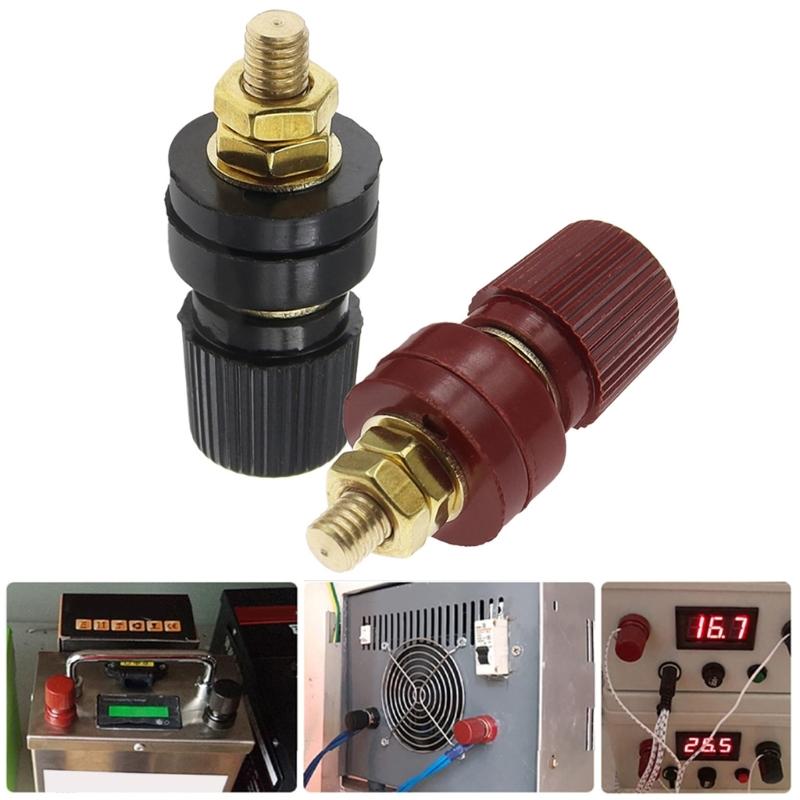 Высокотоковые латунные автомобильные клеммы Медные кабельные наконечники Шпилечные клеммы Пара для шпилек 6 мм 8 мм Мотоциклетные аккумуляторные установки