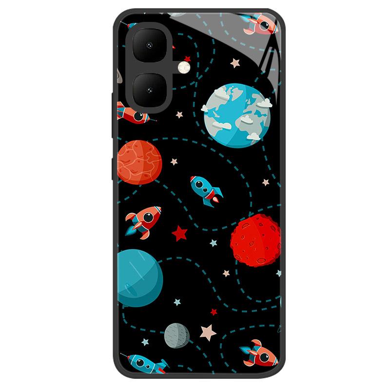 Чехол для Infinix Smart 10 Новый Роскошный Закаленное Стекло Защитный Чехол для Телефона Для Infinix Smart10 X6725 Корпус Полное Покрытие Coque