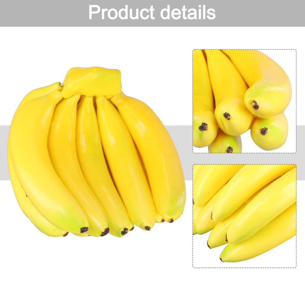 1 X Artificial Bunch Of Banana Fake Fruit Plastic,Decor Props DIY Craft Toy