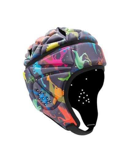 Adjustable Kids Outdoor Sports EVA Football Helmet Goalkeeper Shockproof Soft Rugby Helmets for Football & Rugby