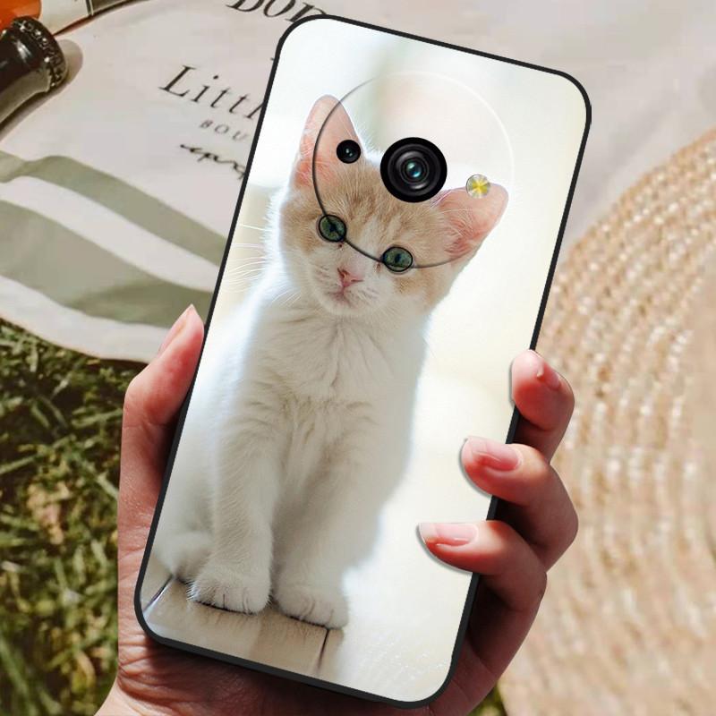 Чехлы для Oukitel C59 Pro Мягкий чехол Милый принт с кошкой Силиконовый чехол для Oukitel C59 Pro Чехол Oukitel C59Pro Полностью защитный Funda