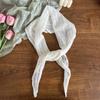 Pure Color Triangle Scarf Hollowed-out Head Wrap Fashion Neck Scarf  Photo Props