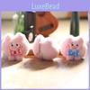 Bow Cute Piglet Keychain Cartoon Children Backpack Plush Pendant Doll Gifts