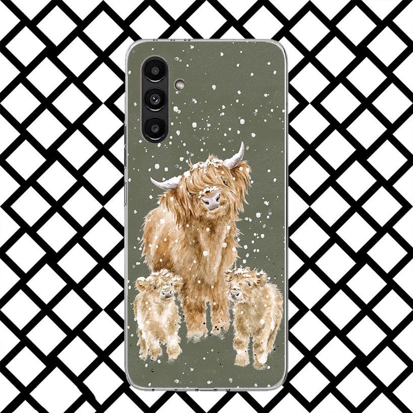 Cute Highland Cow Phone Case for Samsung Galaxy A17 A37 A57 A16 A26 A36 A56 A15 A25 A35 A55 A14 A24 A34 A54 A13 A23 A33 A53 Gala