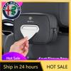 Car Stickers For Alfa Romeo Car Tissue Box Holder Leather Car Armrest Napkin Case Sun Visor Backseat Bag For Alfa Romeo 4C 159 1