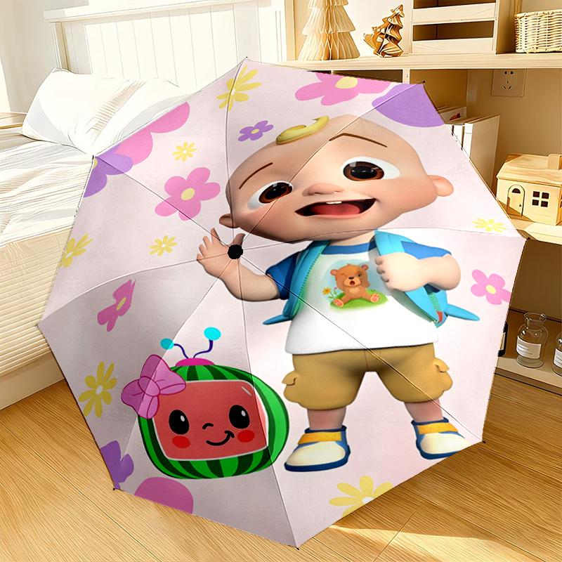 Rainbow watermelon Adventure Umbrella 8-Frame for Travel, camping, Casual Lightweight Portable Umbrella, Essential for every family Holidays Gift