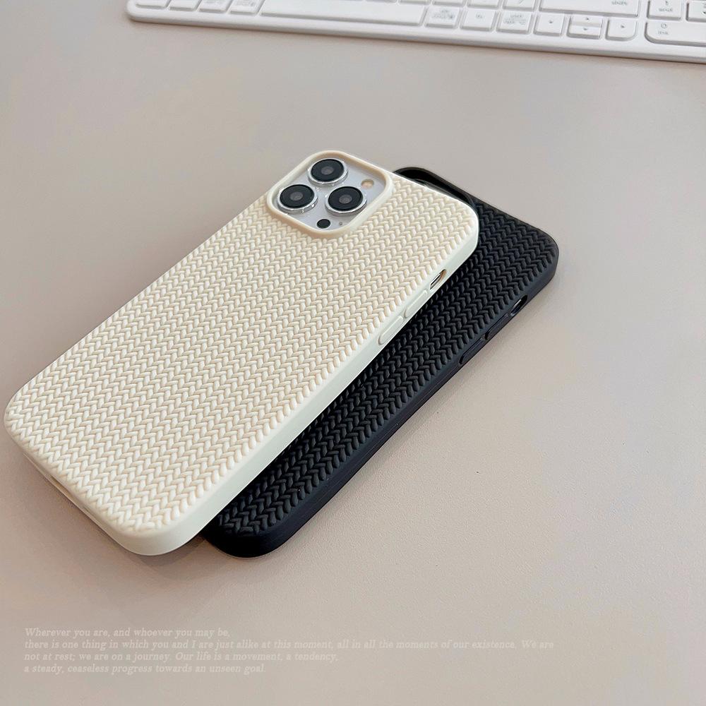 Плетеная текстура подходит для чехла на телефон iphone11 iPhone 11 11promax однотонный вязаный 11 мягкий чехол 11 силиконовый XR