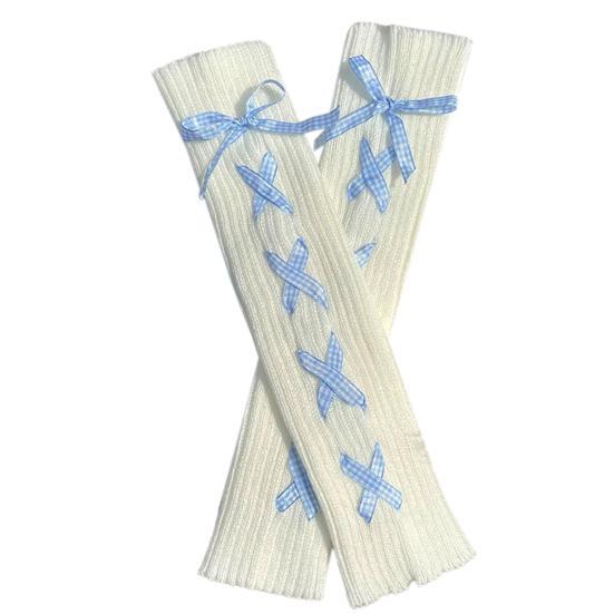 1 пара привлекательных вязаных носков с хорошими эластичными гетрами