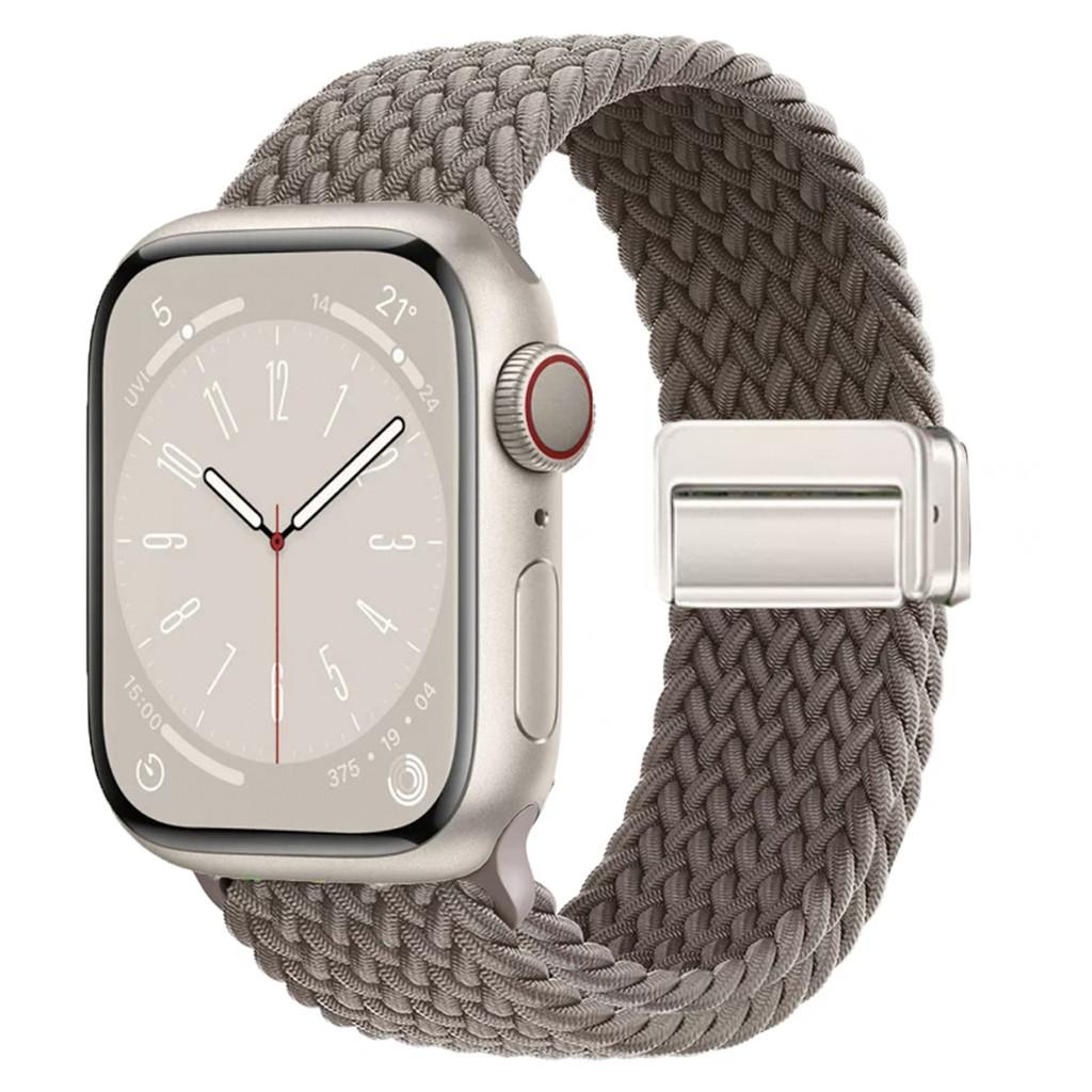 Плетеная нейлоновая ремешок-браслет Совместимый Для Apple Watch S10 46мм 44мм 40мм 45мм 49мм 41мм 38мм iWatch series se 10 7 3 5 6 8 9 Ultra