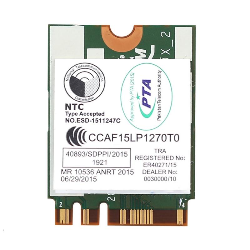 DW1820A BCM94350ZAE 1200Mbps 2.4G/5Ghz 802.11AC WiFi Card K Adapter -NGFF Bluetooth-compatible4.1 for Win7 8 10