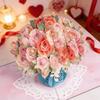 Forever-Blooming 3D Pop-Up Flower Recyclable Paper Romantic Memories Valentine’s Card Eternal Card Handmade Day Anniversary Birthday