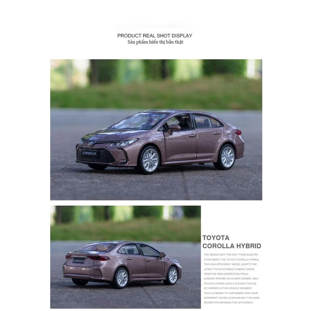 1/33 TOYOTA Corolla Hybrid Alloy Car Die Литая игрушечная модель автомобиля Звук и свет Детские игрушки Коллекционные предметы Подарок на день рождения