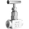 Straight Needle Valve, 3/8 Inch, 304 Stainless Steel BSPP Female Thread High Pressure Needle Control Valve, for Water Gas Oil Fuel (3/8inch)