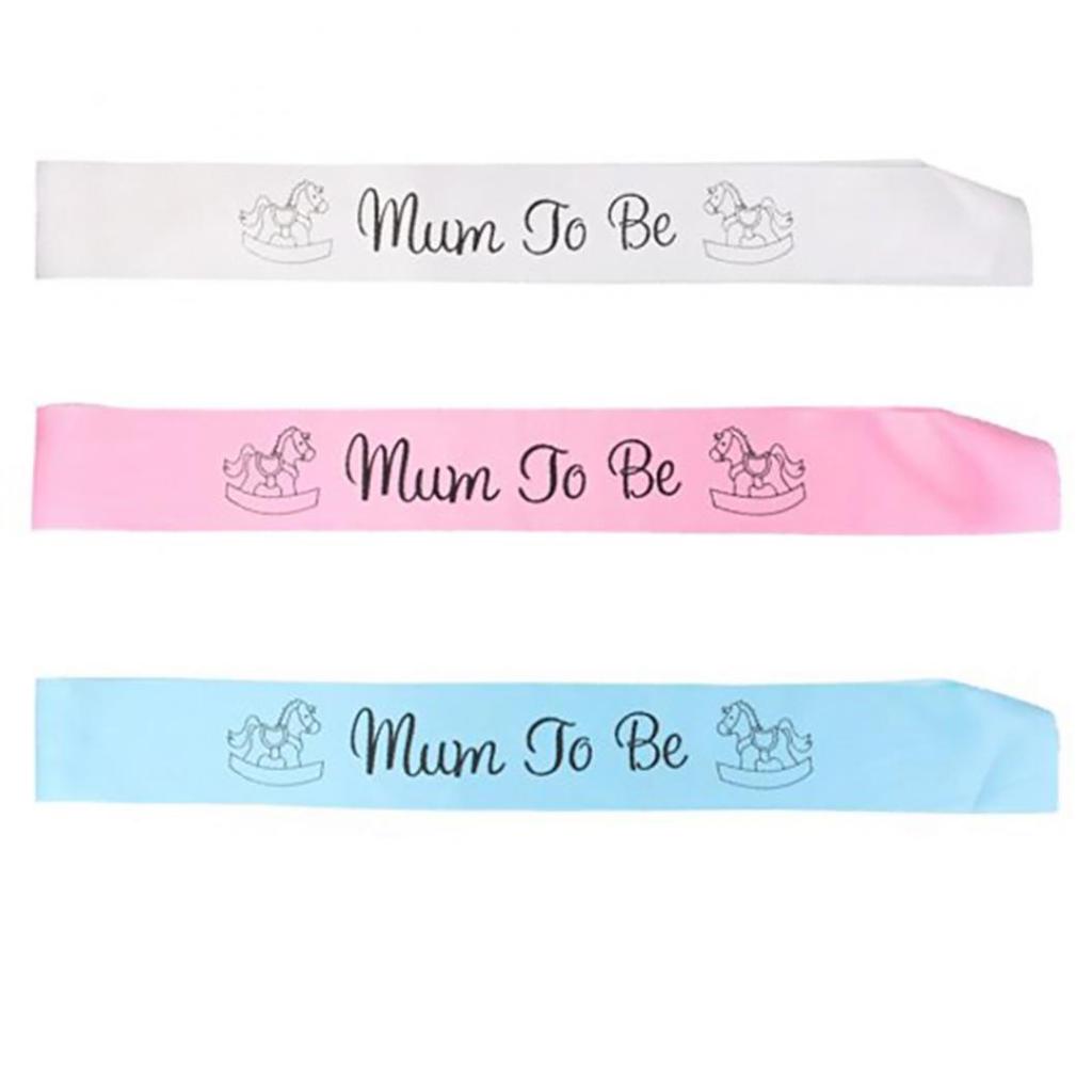 Maternity Pregnant Women Mum To Be Sash Baby Shower Boy Girl Party Decoration KTY