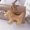 Женщины Девушки Подвеска Креативный Однотонный Сумка Украшения Брелок DIY Мультфильм Собака Милый PU Кожа Модный Подарочный Аксессуары
