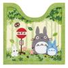 Senko My Neighbor Totoro Friends Toilet Mat, Approx. 60 X 60 Cm, Green, Antibacterial and Odor Resistant, Made In Japan, Character Design 37145