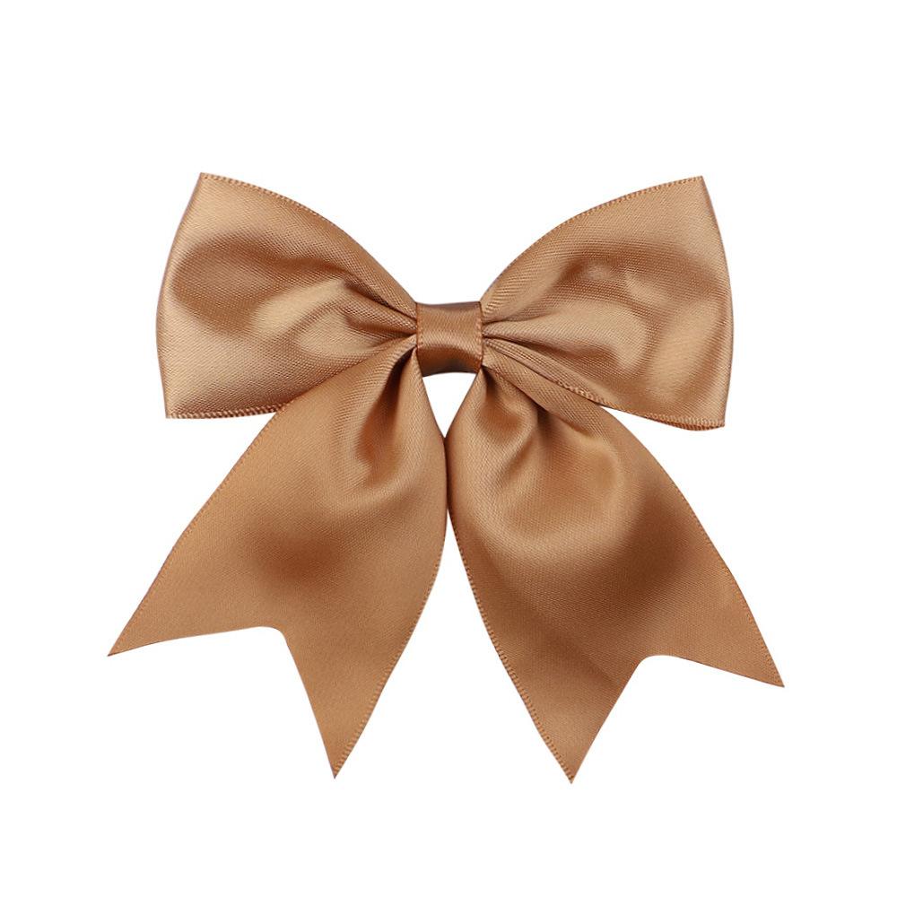 2 шт., милые однотонные заколки для волос с лентами и бантиками для детей, заколки для волос для девочек, заколки, детские головные уборы ручной работы, детские аксессуары для волос