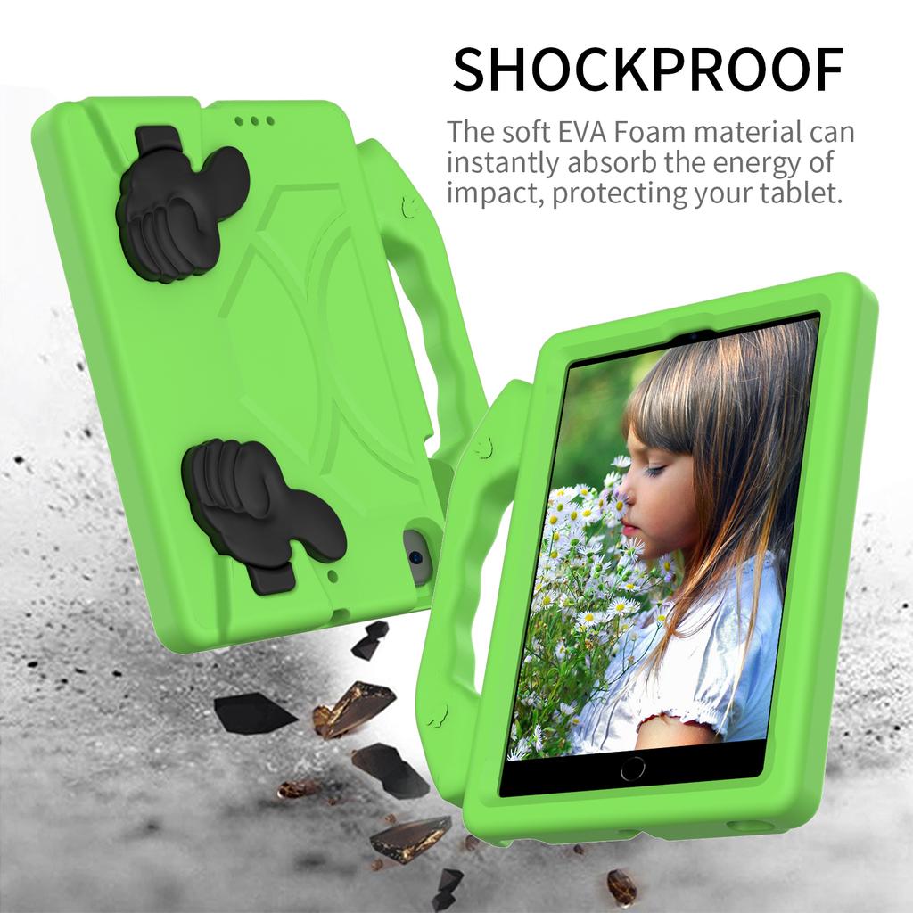 Kids Case for iPad 9.7 6th 5th Pro 9.7 inch Air 2 1 Shockproof Cover for iPad 2 3 4 5 6 mini 7 6 5 4 3 2 1 EVA Thumbs Up Bracket