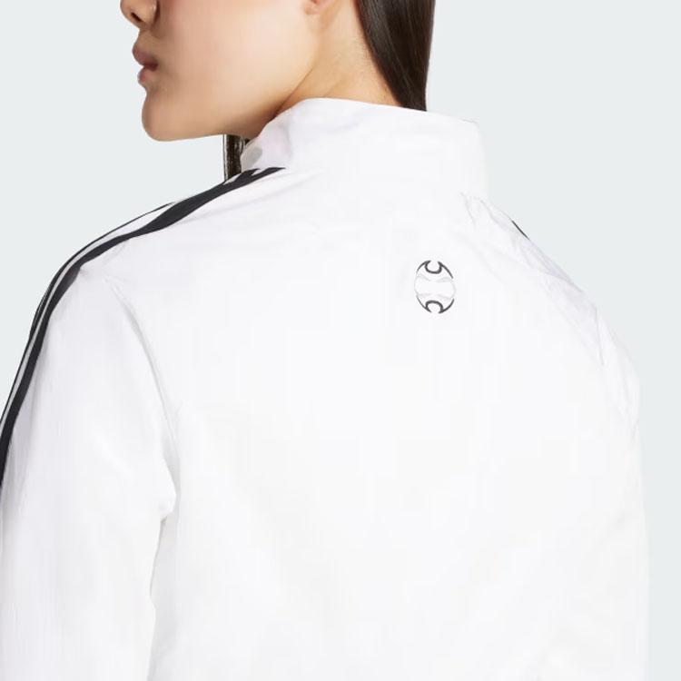 adidas Adicolor Логотип Приталенная Куртка с Коротким Рукавом Женская куртки Белый JZ8275