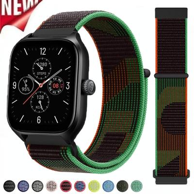 20 мм 22 мм Нейлоновый ремешок для Amazfit Balance 2 1/GTR 4 3 Pro 47 мм/Bip 6 5 Спортивный ремешок Correa для Amazfit Active 2/GTS 4 3 Ремень