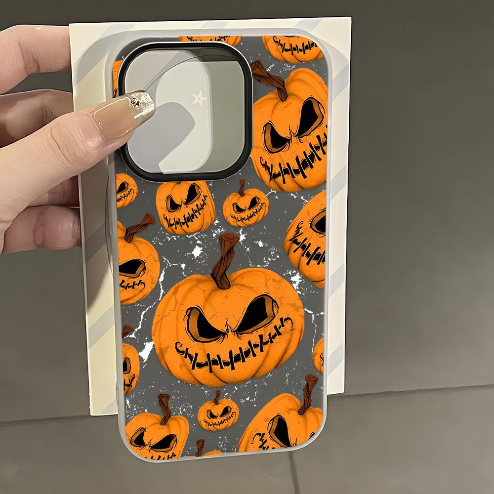 Тыква на Хэллоуин подходит для защитного чехла для мобильного телефона iPhone16ProMax Apple 17Pro большое отверстие 15/14 простой 17