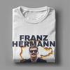 Мужские футболки Franz Hermann Crazy из чистого хлопка с коротким рукавом, футболка с круглым вырезом, одежда, лето
