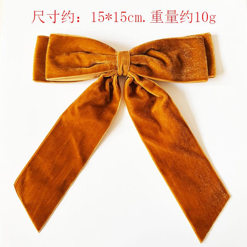 New velvet double bow decoration Christmas tree scene pendant Christmas gift packaging accessories