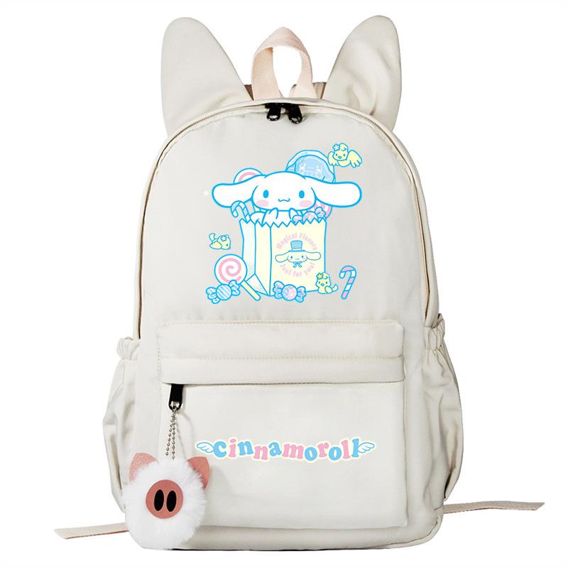 Cartoon Big Ears Dog Schoolbag Primary And Secondary School Students Large Capacity College Wind Double Shoulder Rabbit Ear Backpack