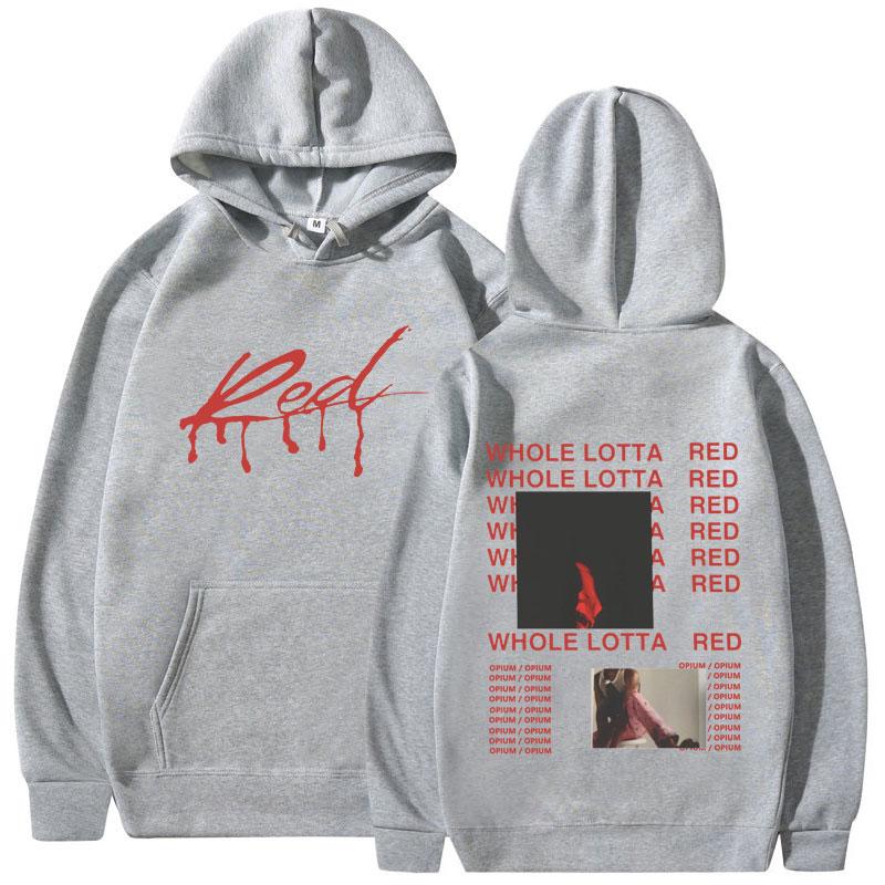Rapper Playboi Carti Hoodie Album Whole Lotta Red Opium Merch Sweatshirt Men Women Fashion Hip Hop Popular Pullover Streetwear