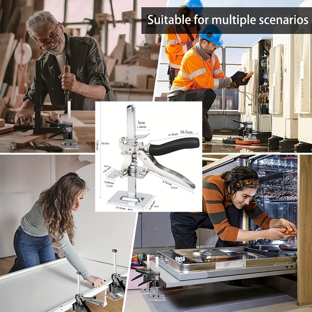 1 шт. Универсальный домкрат для экономии труда — легкий подъемник для досок, прецизионный регулятор плитки, безопасный подъемник для гипсокартона для дверных панелей, универсальный ручной инструмент