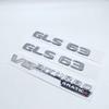3D Silver Black Letters GLS63 V8 Biturbo ABS Emblem for Mercedes Benz AMG X166 Car Styling Fender Trunk Nameplate Logo Sticker