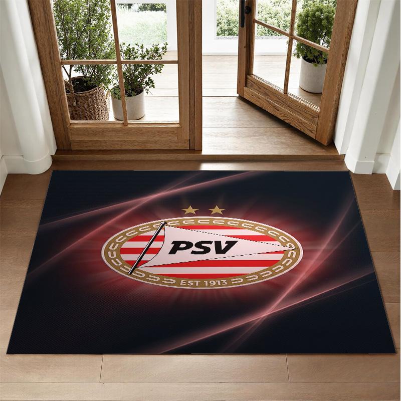 PSV Eindhoven FC Design Crystal Velvet Rug Soft Decorative Mat for Bedroom Entrance