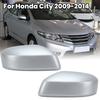 Накладка на зеркало заднего вида Для Honda City 2009 2010 2011 2012 2013 2014 Серебристая С защелкой Накладка на боковое зеркало Аксессуары для автомобиля