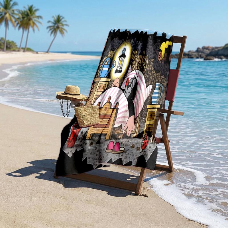 Krtecek Fashion Beach Towel: Ideal for Summer Adventures Soft, absorbent and quick drying suitable for swimming and bathing