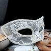 Сексуальная женская черная белая красная кружевная маска полупрозрачные полумаски для лица маскарадный костюм для вечеринки танцевальная маска для глаз