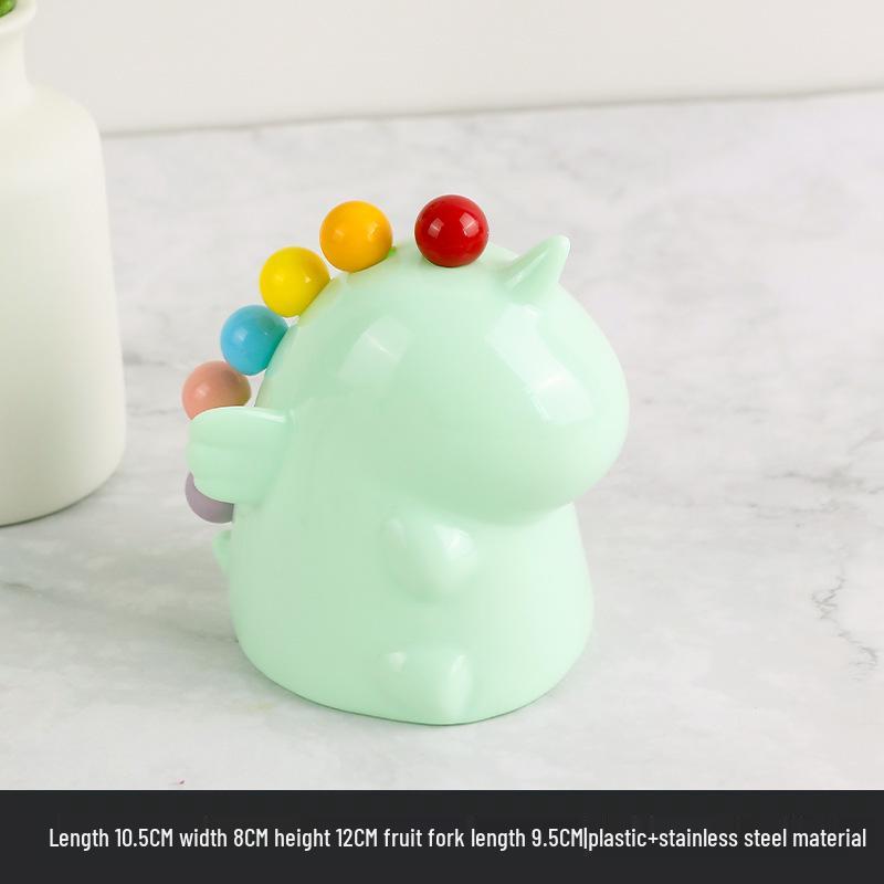 Креативный красочный набор десертных вилок с единорогами - Милые мультяшные украшения для торта из нержавеющей стали