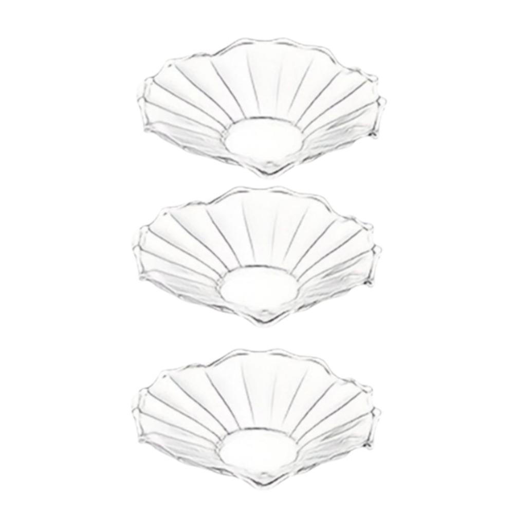 3 Piece Transparent Candle Drip Tray Reusable Candle Drip Protector Glass Wax Catcher Tray  Hotel