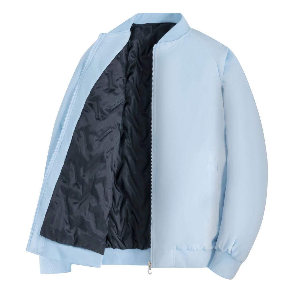 Baseball Collar Down Cotton Jacket Men's Autumn and Winter Warm Padded Jacket Versatile Loose Jacket Trendy Padded Clothes