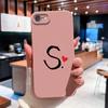 Чехол для телефона Lucky Letter для Apple iPhone 7 8 6 Plus 11 12 Pro Max Mini X XS XR SE жидкий силиконовый противоскользящий прочный ударопрочный корпус для Apple Shell
