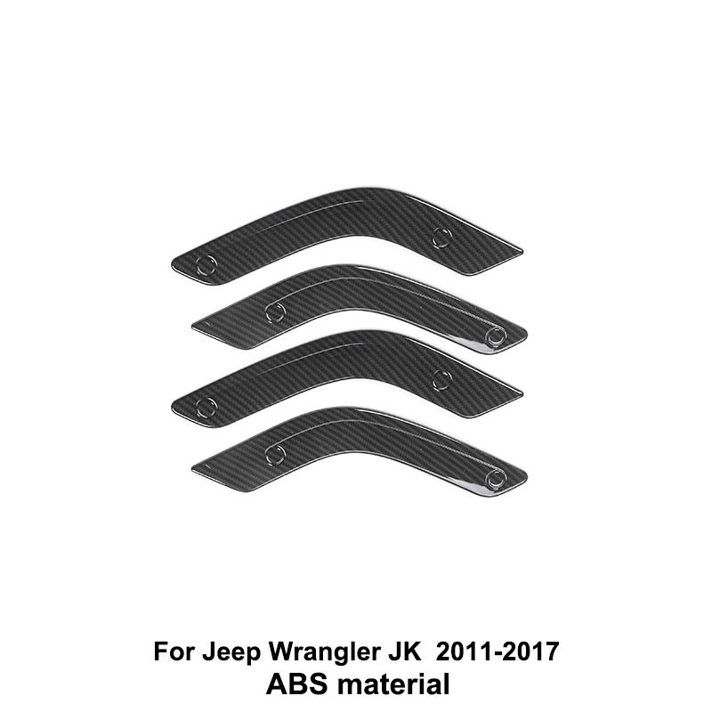BAWA Carbon Fiber Grain Car Center Console Dashboard Decoration Cover for Jeep Wrangler JK 2007 2011-2017 Interior Accessories