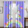 Милые шторы с изображением единорога для спальни и гостиной в разных милых стилях, высокая затемняющая драпировка, новый модный узор