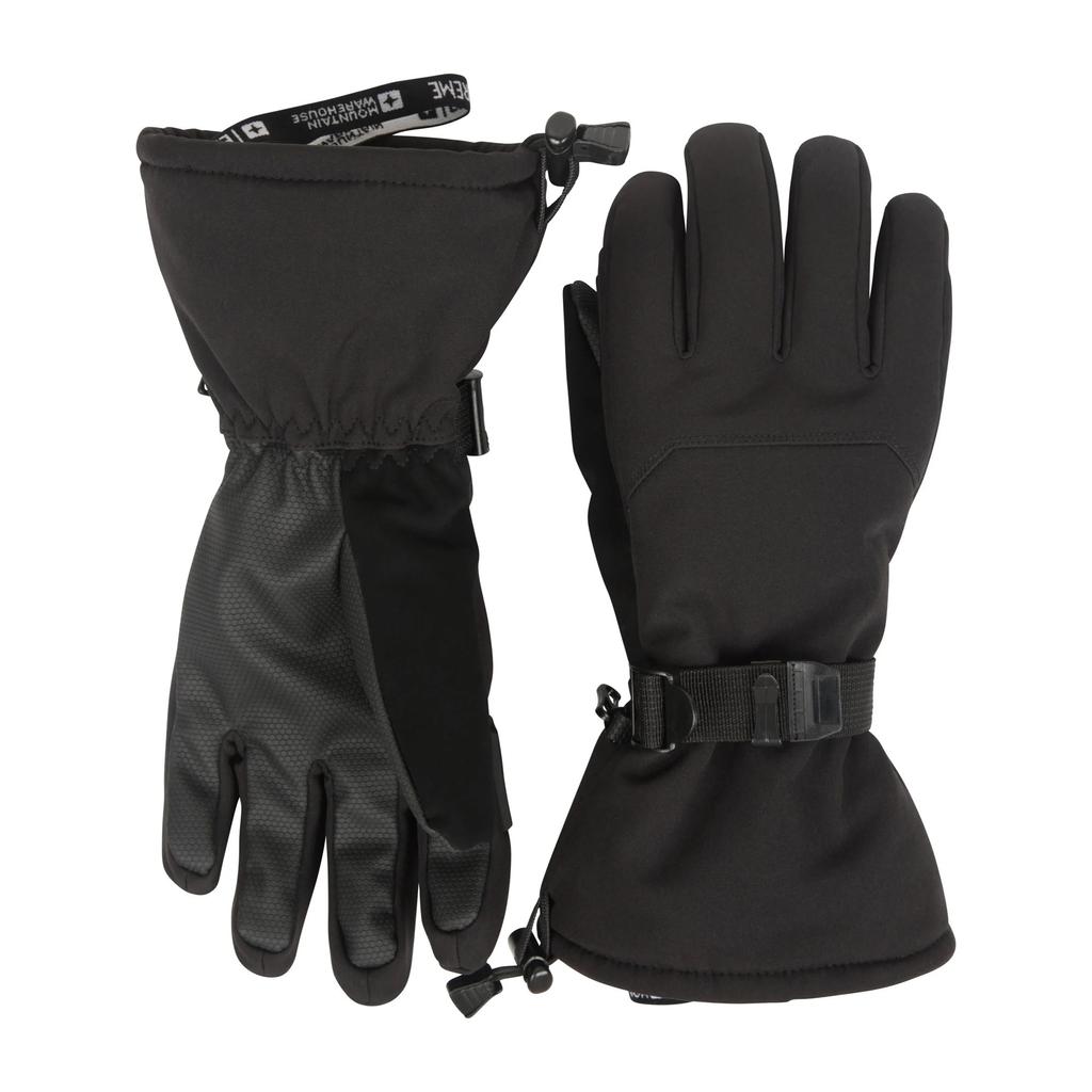 Mountain Warehouse Mens Extreme Waterproof Softshell Ski Gloves