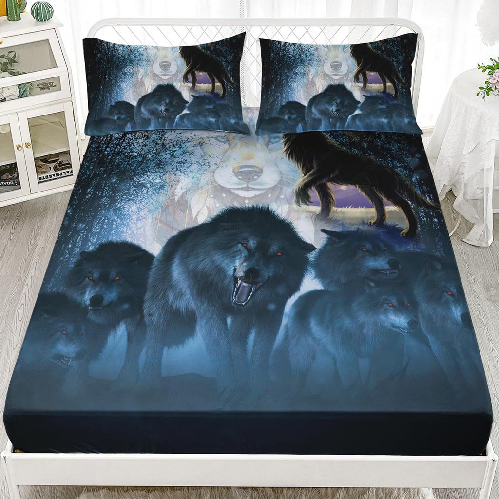 Матрас с животным узором Комплект постельного белья из трех предметов Цифровая печать Комплект для кровати из трех предметов Матрас Детский Взрослый