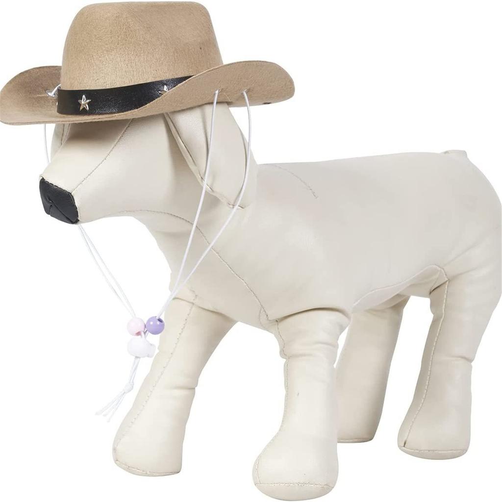 Кепка ковбоя в стиле вестерн для домашних животных, банданы, ошейник для кошек и собак, костюм для косплея, шляпа, регулируемый реквизит для Хэллоуина для домашних животных, головной убор